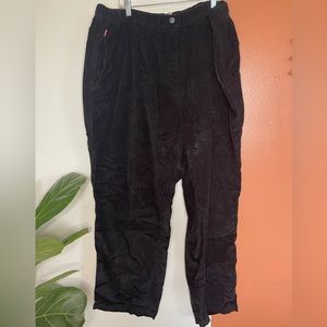 Woman Within black corduroy pants. Size 30
